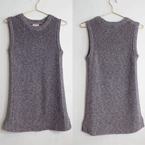 Ella Moss Blue Pink Multi Knit Sweater Top - Medium